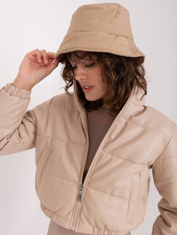 Camel quilted bucket hat