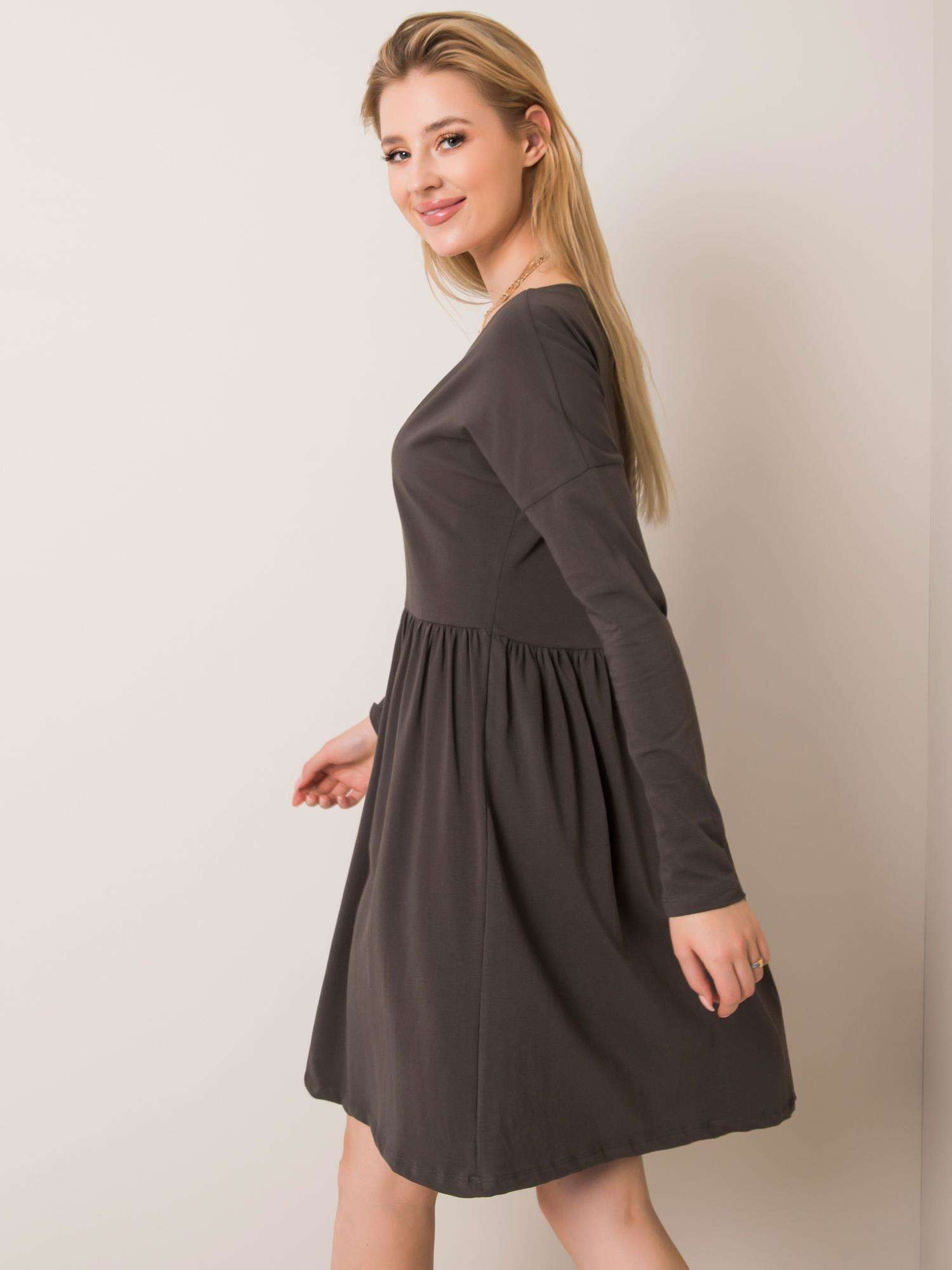 Khaki sukienka Vega RUE PARIS