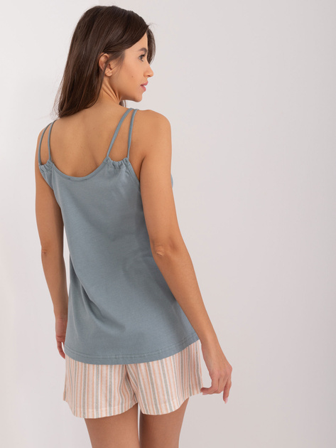 Hurtownia Khaki dwuczęściowa piżama z luźnym topem