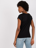 Czarny damski t-shirt z printem Cabrera MAYFLIES
