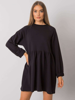 Czarna sukienka z długim rękawem Bellevue