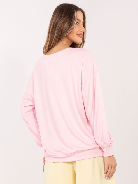 Jasnoróżowa damska bluza oversize RUE PARIS