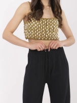 Czarne szerokie spodnie z muślinu OCH BELLA 