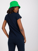 Granatowy t-shirt Peachy