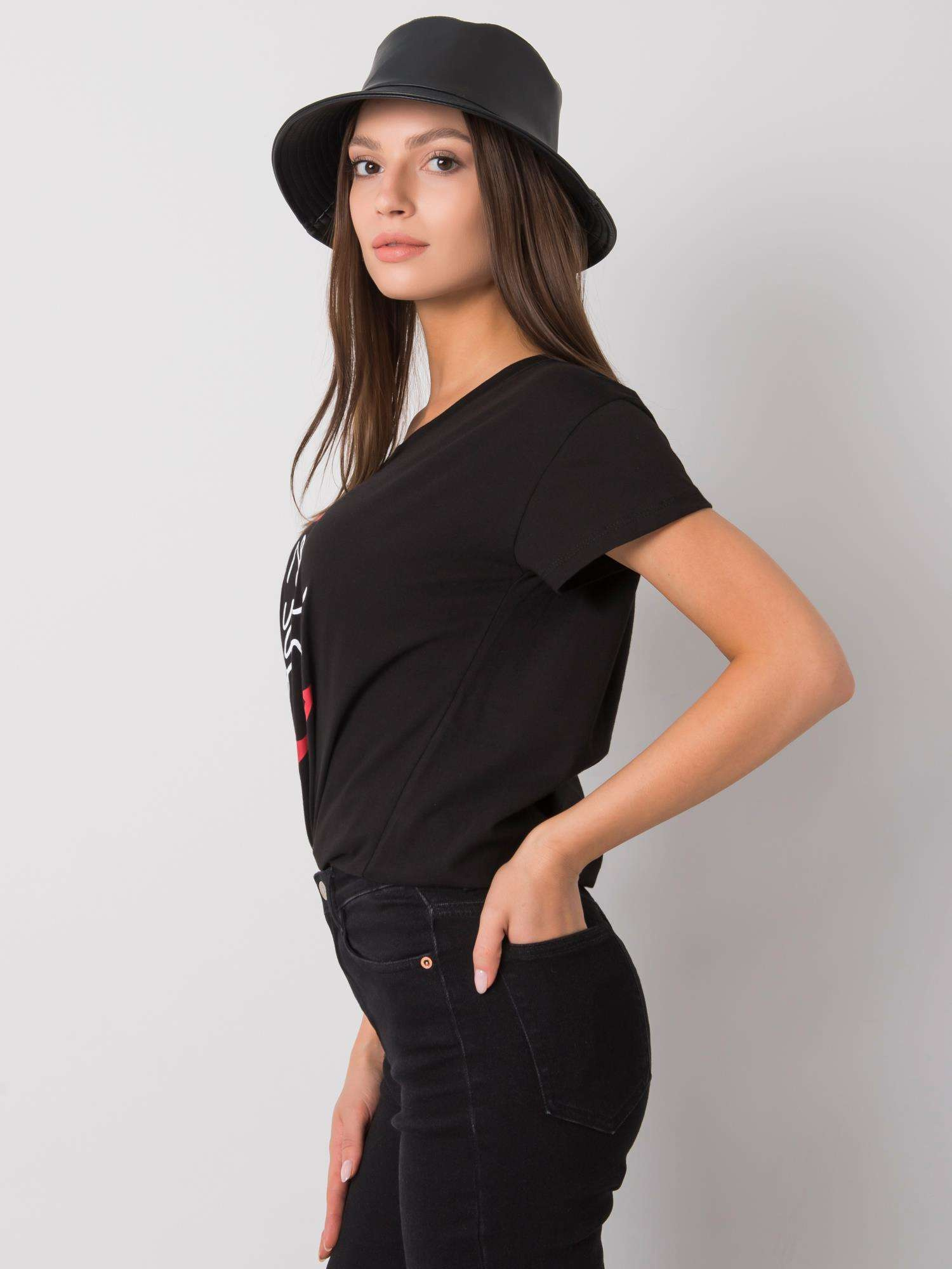 Czarny t-shirt z nadrukiem Silva