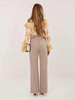 Fango garniturowe spodnie z prostą nogawką RUE PARIS 