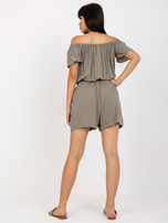Hurt Khaki krótki kombinezon hiszpanka z kieszeniami SUBLEVEL 