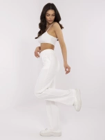 Ecru Basic Jogginghose aus Baumwolle.