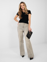 Czarna dopasowana koszulka typu polo