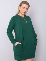 Ciemnozielona sukienka plus size Ariadne
