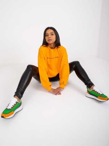Light Orange Loose Sweatshirt Miley