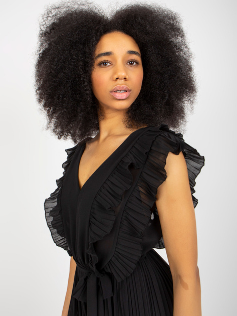 Hurt Czarny damski kombinezon bez rękawów OCH BELLA