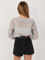 Szara elegancka bluzka z lyocellu