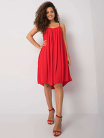 Red dress with straps Polinne OCH BELLA.