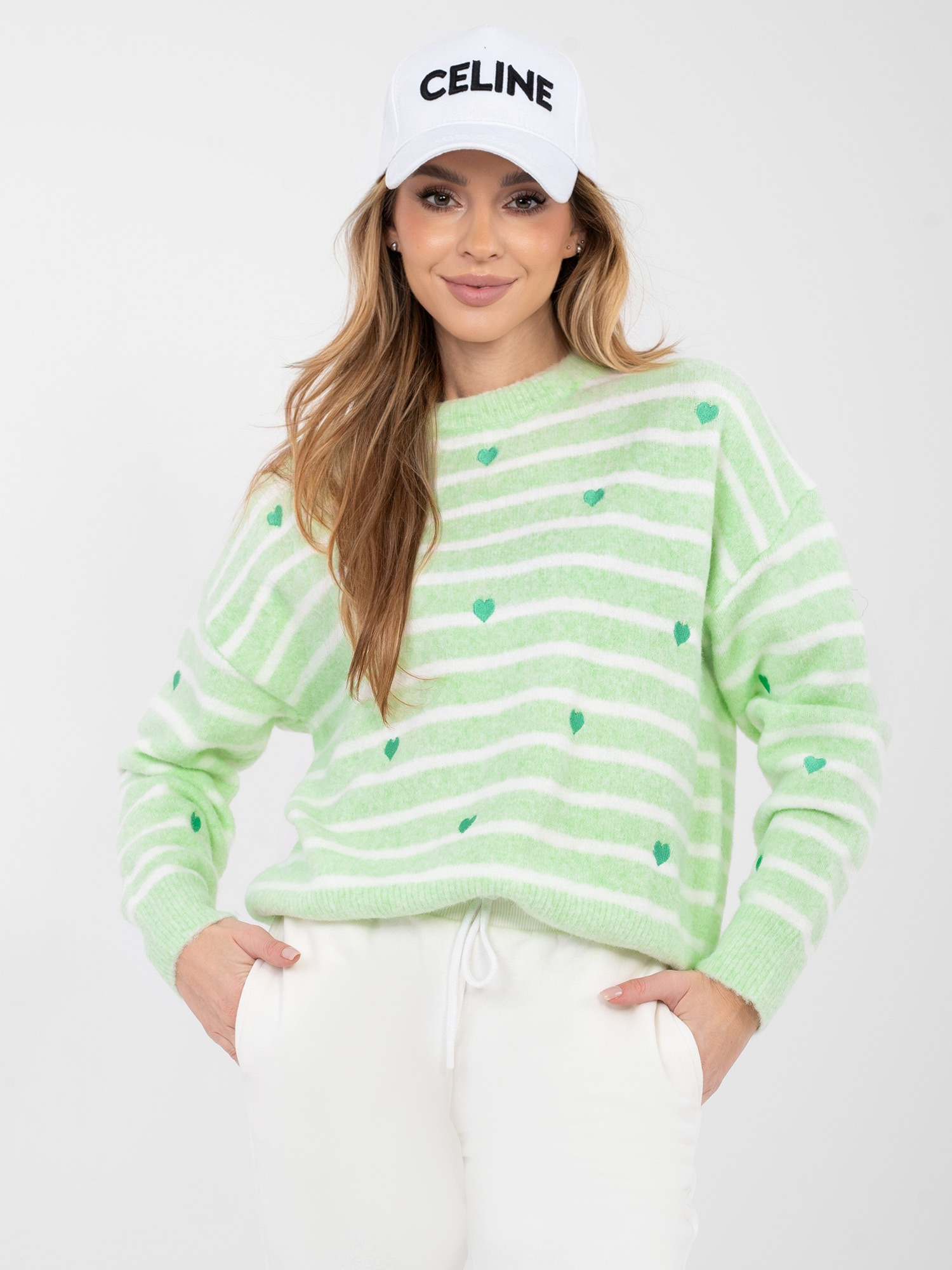 Sweter jasny zielony