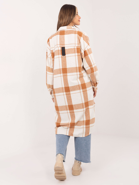 Camelowa długa koszula damska Tiannah