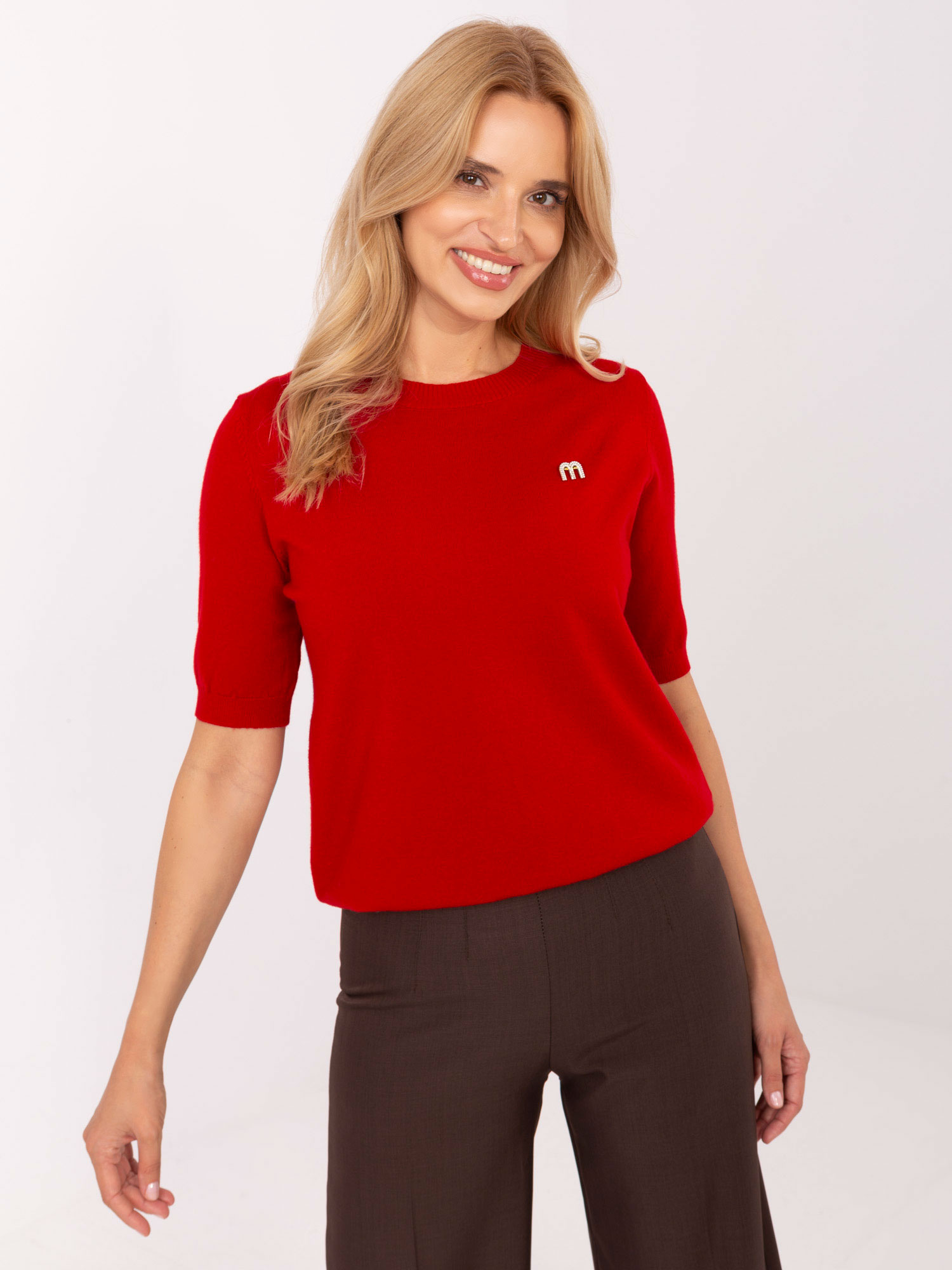 Sweter czerwony