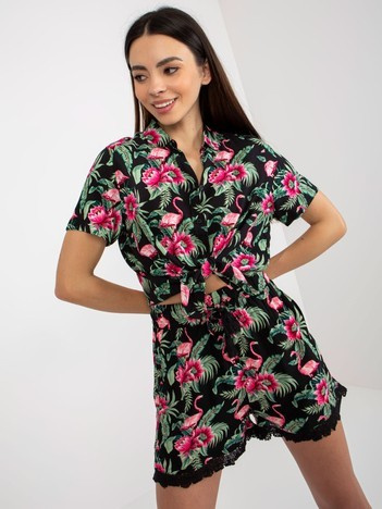 Hurt Szorty casualowe z letnim nadrukiem SUBLEVEL