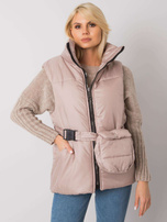 Beige Daunenweste Effie.