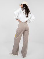 Fango dresowe spodnie z prostą nogawką RUE PARIS 