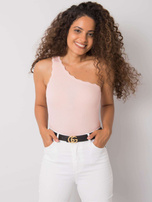 Jasnoróżowy top na jedno ramię Haisley