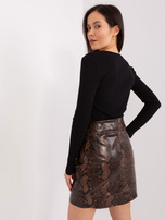 Hurt Czarna damska bluzka w prążek BASIC FEEL GOOD