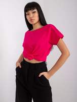 Fuksjowy t-shirt Fire