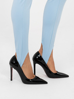 Pastelowe niebieskie legginsy zakładane na palec RUE PARIS