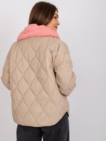 Brzoskwiniowa chusta z wiskozy  