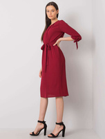 Burgundy Alethea cocktail dress