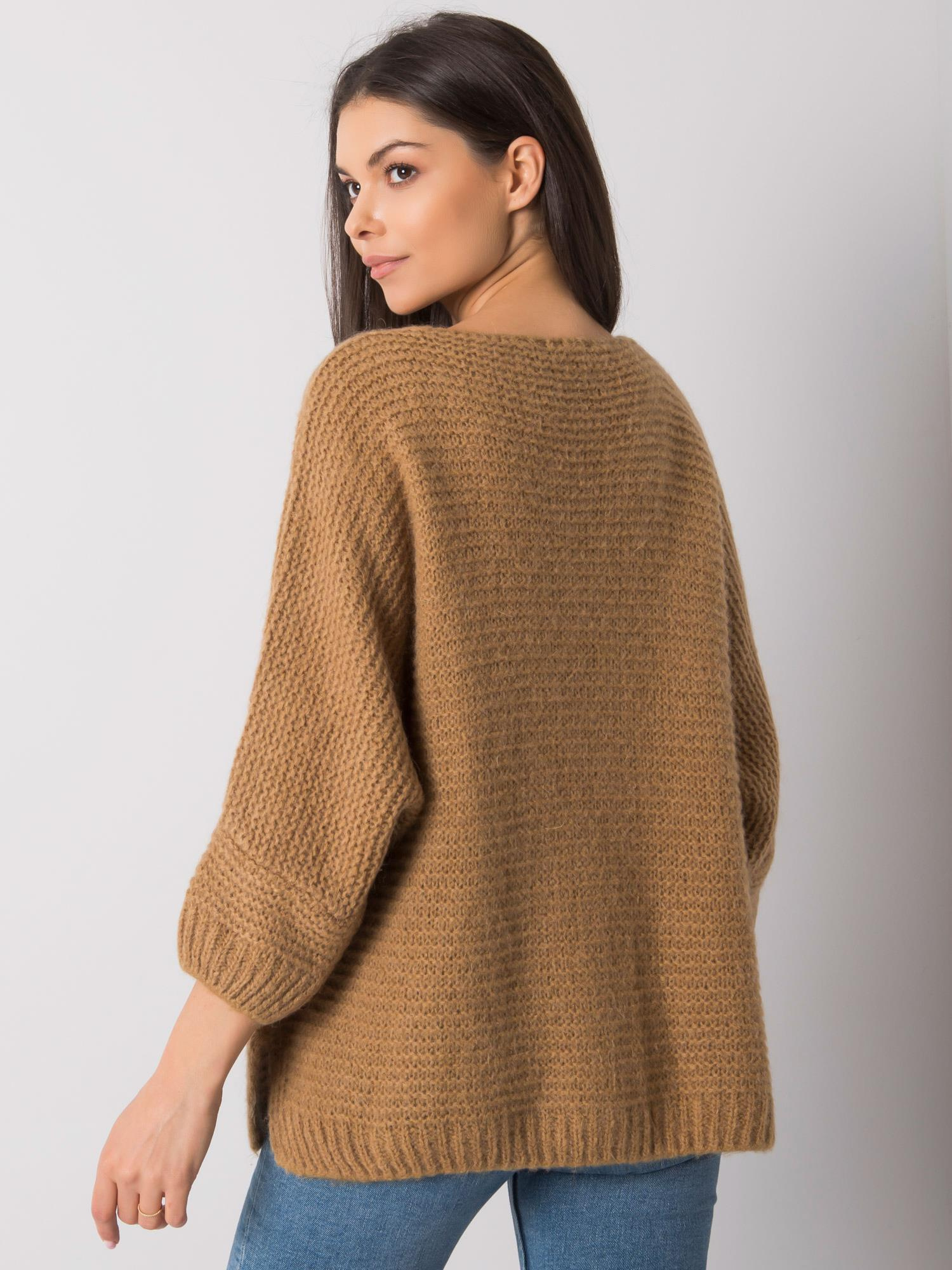 Camelowy sweter oversize Camden OCH BELLA
