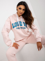 Hurt Jasnoróżowo-niebieski komplet dresowy z nadrukiem Laraina 