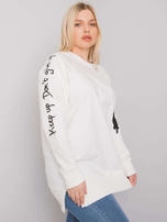 Ecru tunika dresowa plus size Parma