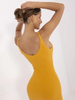 Jasnopomarańczowa sukienka na lato RUE PARIS 