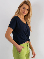 Granatowy t-shirt Emory