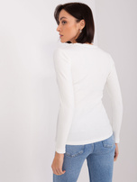 Wholesale Ecru basic blouse made of cotton BASIC FEEL GOOD.