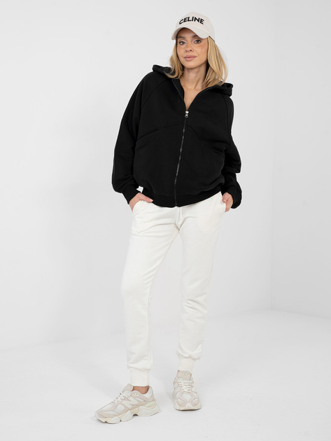 Czarna bluza z haftowanym napisem NATURAL SIDE