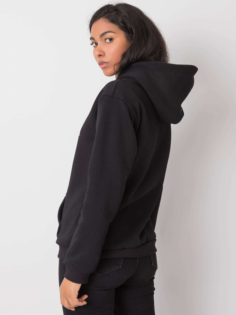 Czarna bluza z kapturem Khianna RUE PARIS