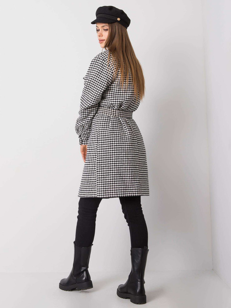 Biało-czarny płaszcz Tori