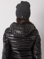 Ciemnoszara czapka beanie damska