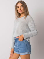 Szary sweter oversize Layana OCH BELLA