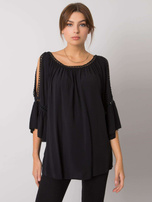 Schwarze Bluse aus Viskose Kearney OCH BELLA.