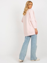 Hurt Jasnoróżowa dresowa bluza basic z okrągłym dekoltem