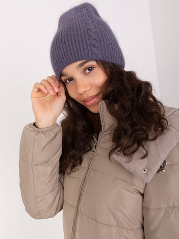 Graphite women's cap with application.