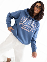Schmutzigblaue Damen Hoodie URBAN SURFACE.