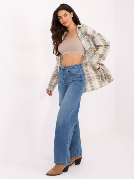 Niebieskie jeansowe spodnie straight leg SUBLEVEL