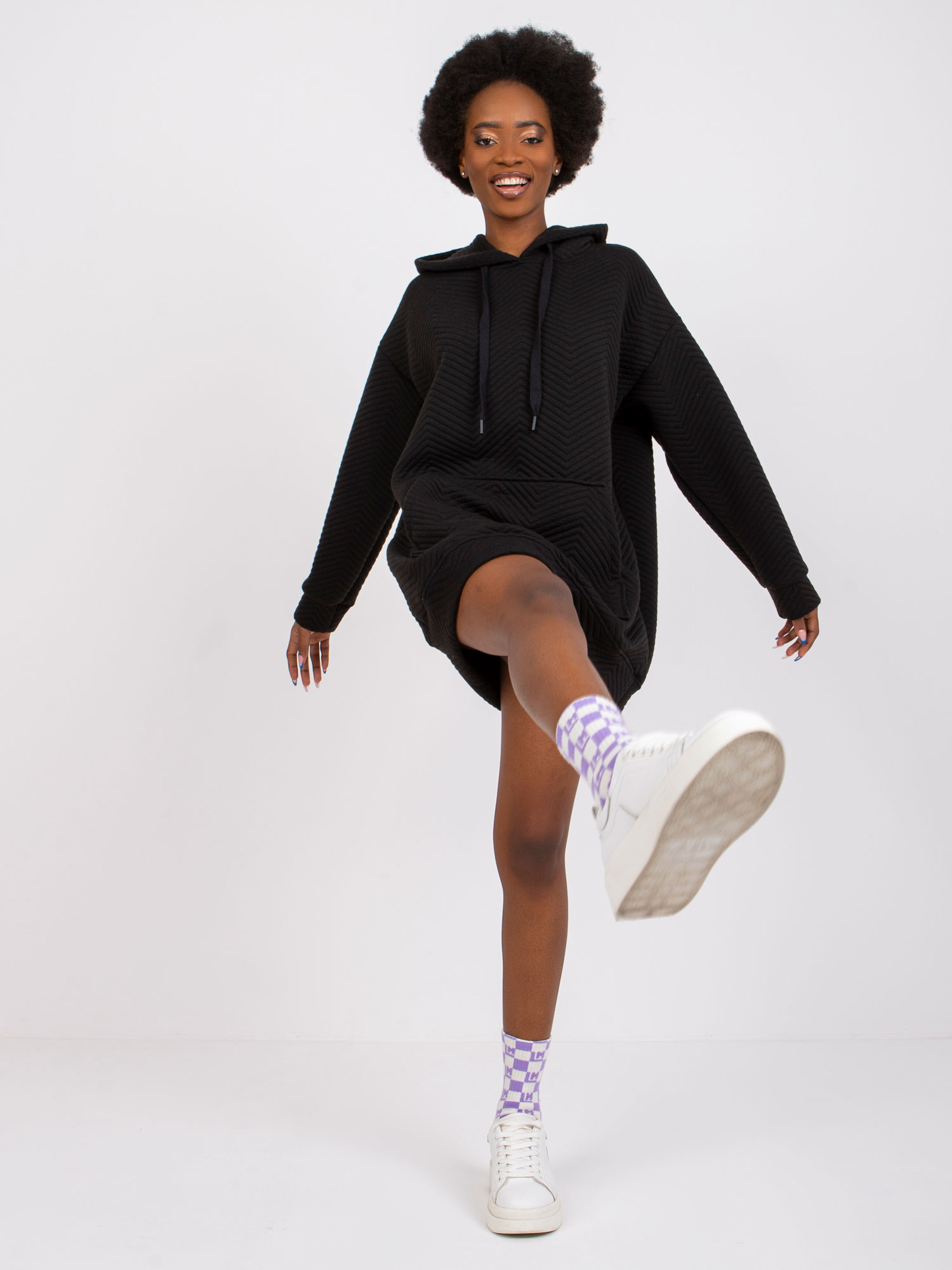 Black kangaroo sweatshirt Atlanta RUE PARIS