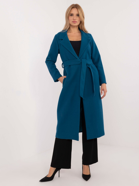 Hurt Morski długi płaszcz z paskiem OCH BELLA