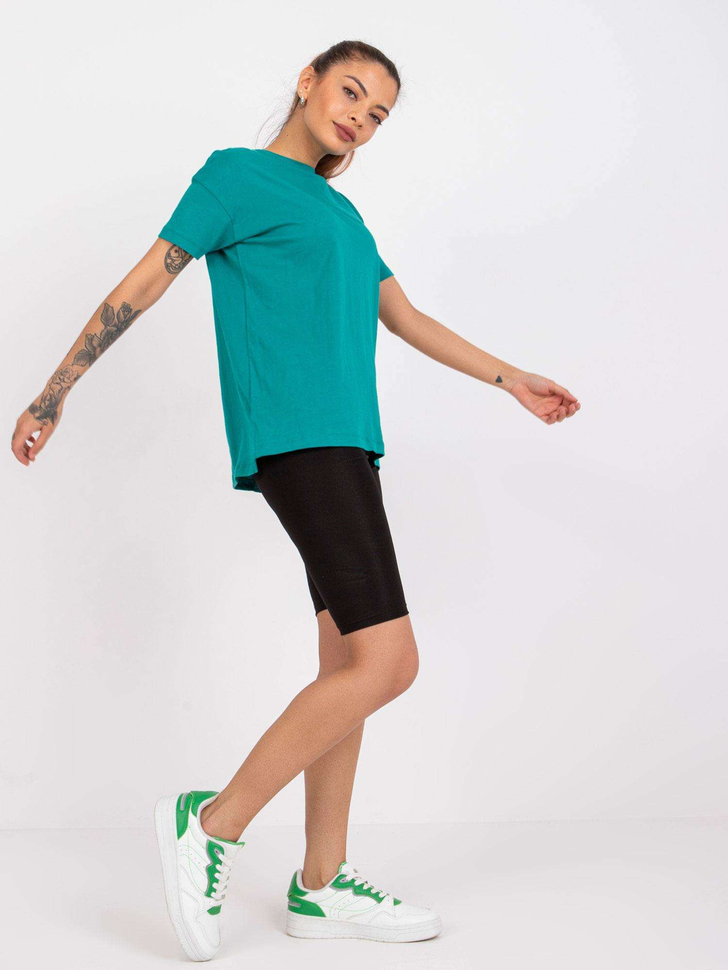 Zielony t-shirt bawełniany basic Honorine MAYFLIES