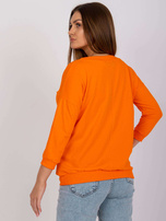 Orange blouse basic Oliwia